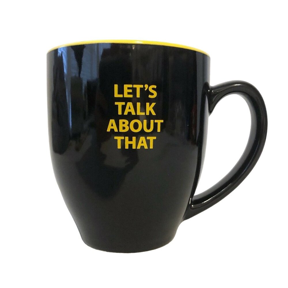 Good Mythical Morning Let's Talk About That Black & Yellow Mug Rhett & Link GMM